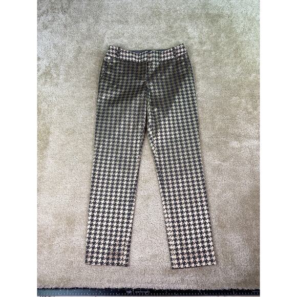 The Limited Dress Pants Cassidy Fit Women's Size 0 Gold Houndstooth C203 - Picture 1 of 12